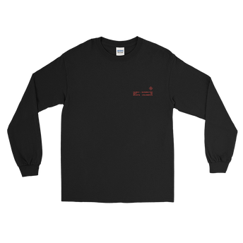 Black CAMINO Longsleeve T-Shirt Front