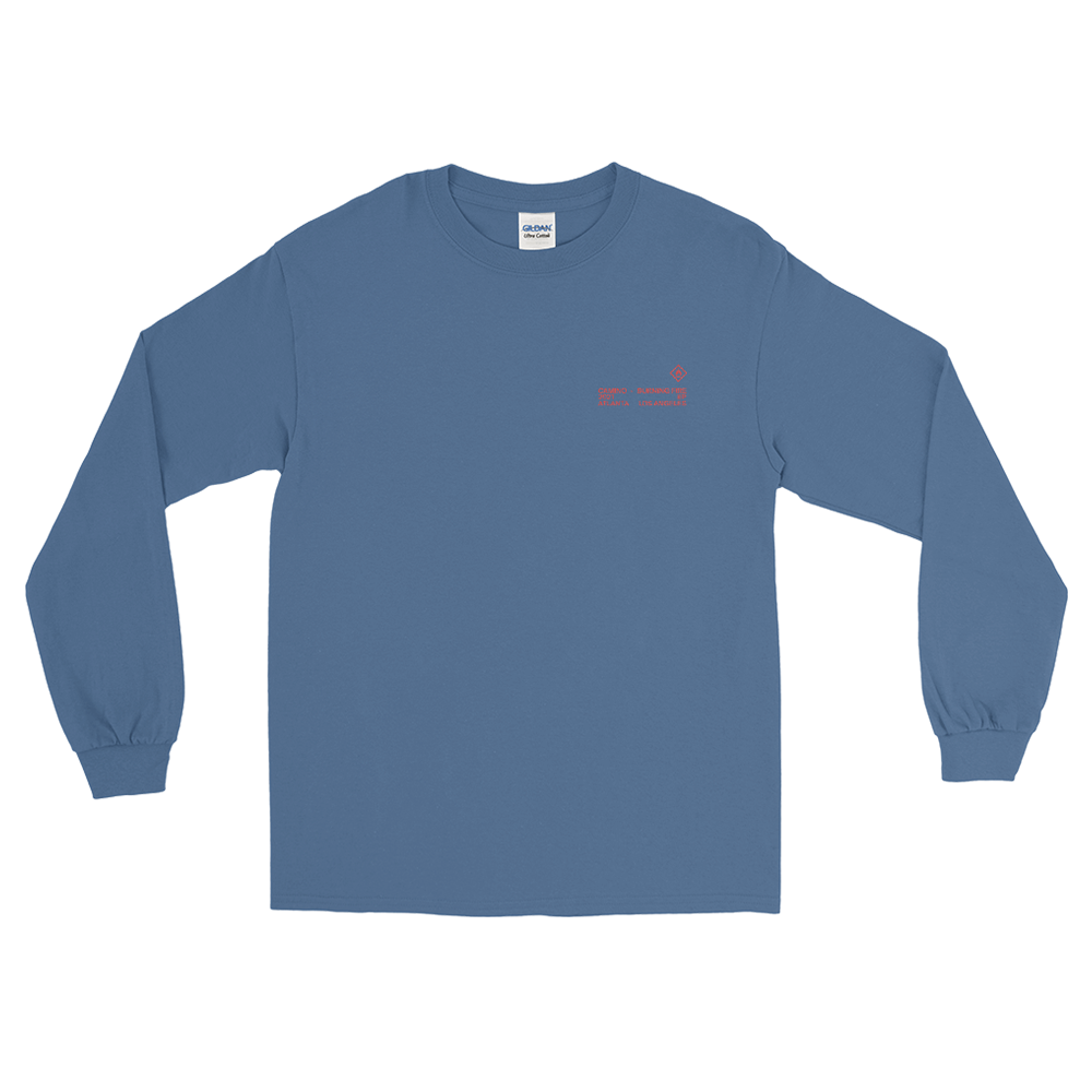 Blue CAMINO Longsleeve T-Shirt Front